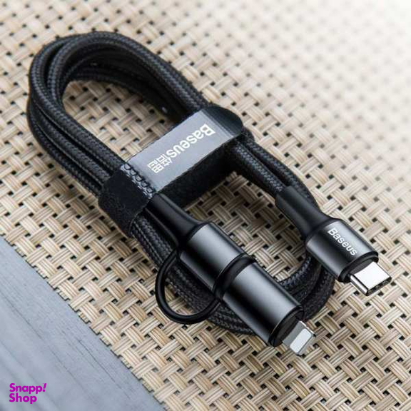 کابل تبدیل USB-C به USB-C/لایتنینگ باسیوس مدل CATLYW-H01 طول 1 متر