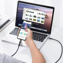 کابل تبدیل USB-C به USB-C/لایتنینگ باسیوس مدل CATLYW-H01 طول 1 متر