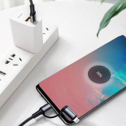 کابل تبدیل USB-C به USB-C/لایتنینگ باسیوس مدل CATLYW-H01 طول 1 متر