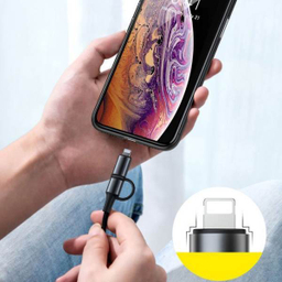 کابل تبدیل USB-C به USB-C/لایتنینگ باسیوس مدل CATLYW-H01 طول 1 متر
