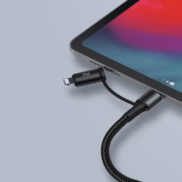 کابل تبدیل USB-C به USB-C/لایتنینگ باسیوس مدل CATLYW-H01 طول 1 متر