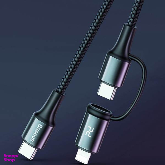 کابل تبدیل USB-C به USB-C/لایتنینگ باسیوس مدل CATLYW-H01 طول 1 متر