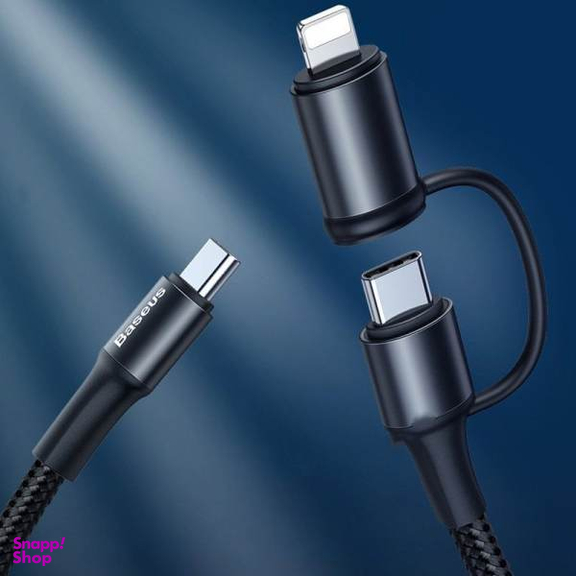 کابل تبدیل USB-C به USB-C/لایتنینگ باسیوس مدل CATLYW-H01 طول 1 متر