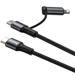 کابل تبدیل USB-C به USB-C/لایتنینگ باسیوس مدل CATLYW-H01 طول 1 متر