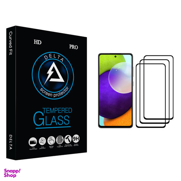 محافظ صفحه نمایش دلتا مدل HD مناسب برای گوشی موبایل سامسونگ Galaxy A52 بسته سه عددی