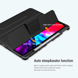 کیف کلاسوری نیلکین مدل Camshield Bumper Leather مناسب برای تبلت اپل iPad Pro 12.9 2020 / iPad Pro 12.9 2021