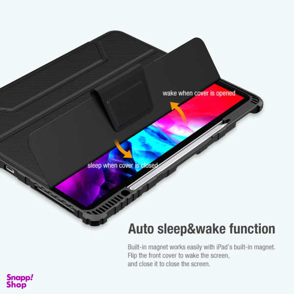 کیف کلاسوری نیلکین مدل Camshield Bumper Leather مناسب برای تبلت اپل iPad Pro 12.9 2020 / iPad Pro 12.9 2021