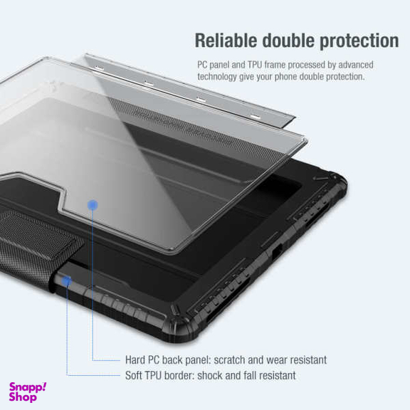 کیف کلاسوری نیلکین مدل Camshield Bumper Leather مناسب برای تبلت اپل iPad Pro 12.9 2020 / iPad Pro 12.9 2021