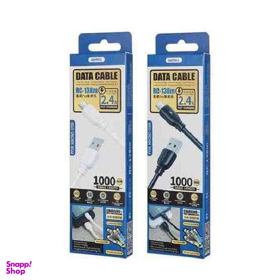 کابل تبدیل USB به microUSB ریمکس مدل RC-138M طول 1 متر