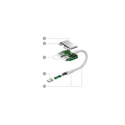کابل مبدل لایتنینگ 2x1 بلکین F8J198BTWHT طول 14سانتیمتر