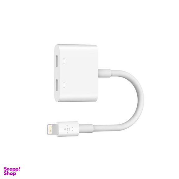 کابل مبدل لایتنینگ 2x1 بلکین F8J198BTWHT طول 14سانتیمتر