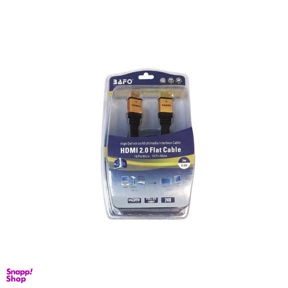 کابل HDMI بافو مدل V2 Flat به طول 3 متر