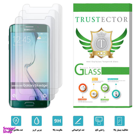 محافظ صفحه نمایش یووی لایت تراستکتور مدل UVT مناسب برای گوشی موبایل سامسونگ Galaxy S6 edge بسته 3 عددی