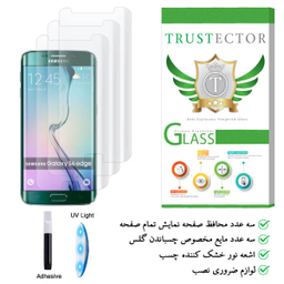 محافظ صفحه نمایش یووی لایت تراستکتور مدل UVT مناسب برای گوشی موبایل سامسونگ Galaxy S6 edge بسته 3 عددی