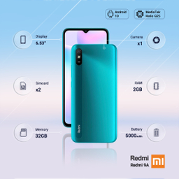 گوشی موبایل شیائومی مدل Redmi 9A M2006C3LG ظرفیت 32 گیگابایت و رم 2 گیگابایت