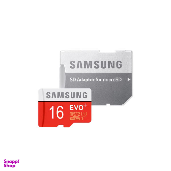 کارت حافظه microSDHC سامسونگ (Samsung) مدل Evo Plus کلاس 10 استاندارد UHS-I U1 سرعت 95MBps ظرفیت 16 گیگابایت به همراه آداپتور SD