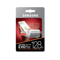 کارت حافظه microSDXC سامسونگ مدل Evo Plus کلاس 10 استاندارد UHS-I U3 سرعت 100MBps ظرفیت 128 گیگابایت به همراه آداپتور SD