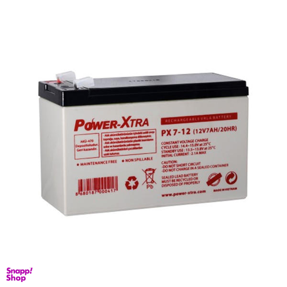 باتری یو پی اس 12 ولت 7 آمپر پاور اکسترا مدل PX7-12