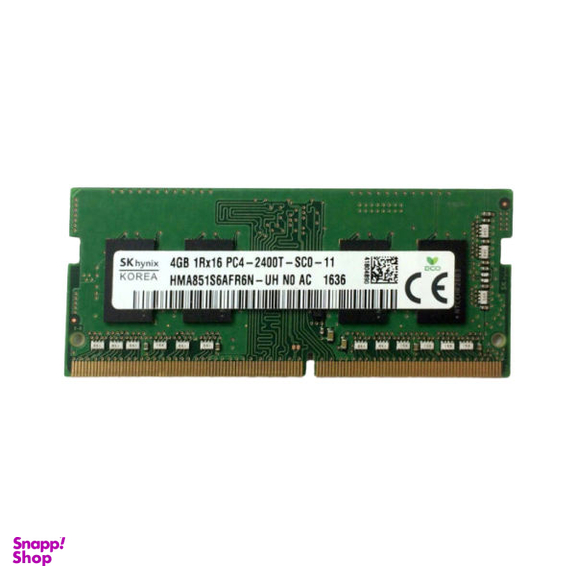 رم لپ تاپ DDR4 تک کاناله 2400 مگاهرتز CL17 اس کی هاینیکس مدل PC4 ظرفیت 4 گیگابایت