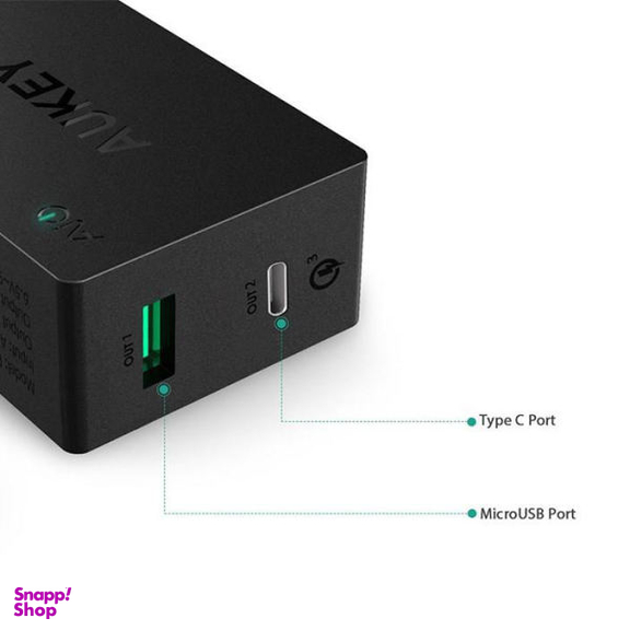 شارژر دیواری آکی مدل PA-Y2 به همراه کابل USB-C