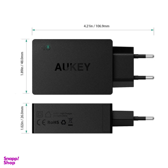 شارژر دیواری آکی مدل PA-Y2 به همراه کابل USB-C