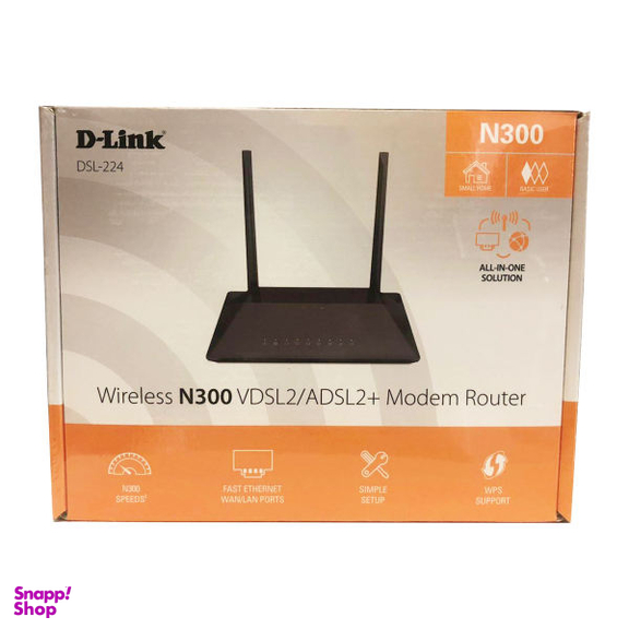 مودم روتر بی سیم ADSL2 Plus و VDSL2 دی لینک (D-Link) مدل Dsl-224 New