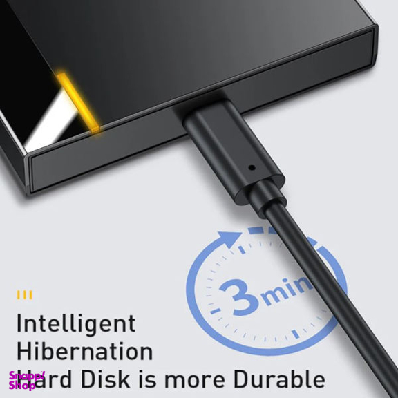 باکس تبدیل SATA به USB-C هارد دیسک 2.5 اینچی بیسوس مدل CAYPH-C01