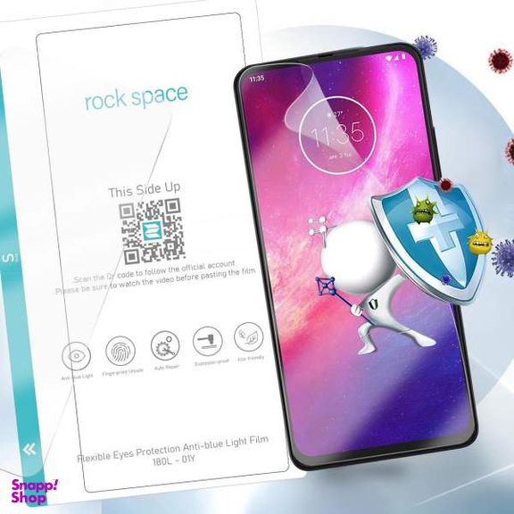 محافظ صفحه نمایش آنتی بلو لایت راک اسپیس مدل 180L-01Y مناسب برای گوشی موبایل موتورولا Moto One Hyper