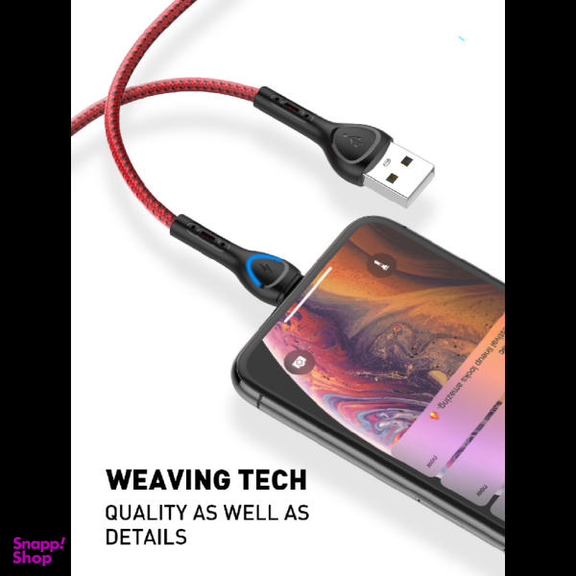 کابل تبدیل usb به لایتنینگ الدینیو مدل LS481 طول 1 متر