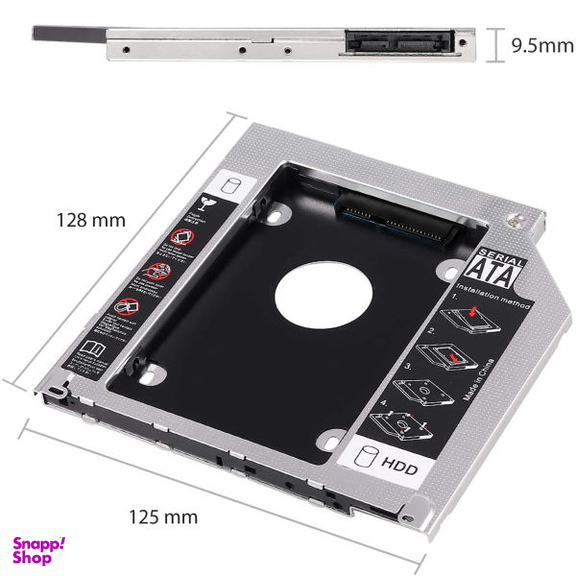 براکت هارد اینترنال اچ دی دی کدی مدل SLIM 9.5MM بسته 2 عددی