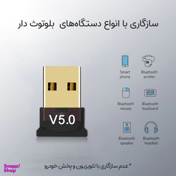 دانگل بلوتوث مدل BD-V5 CSR