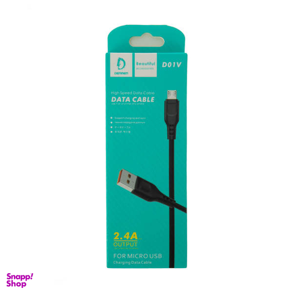 کابل تبدیل USB به microUSB دن‌من مدل D01V طول 1 متر