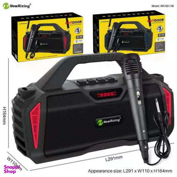 اسپیکر بلوتوثی نیوریکسینگ (Newrixing) مدل Nr-6011M به همراه میکروفون