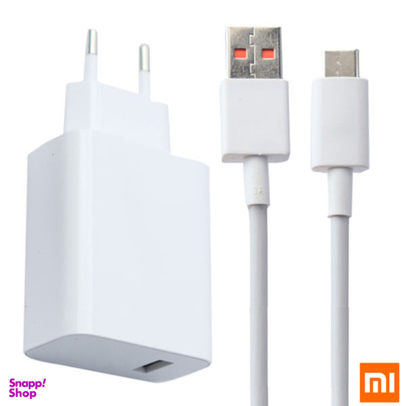 شارژر دیواری شیائومی مدل 33w Super Fast به همراه کابل تبدیل Usb-c