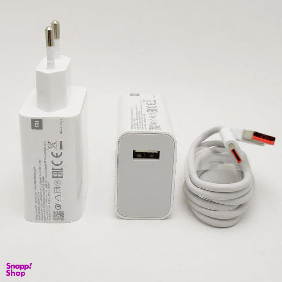 شارژر دیواری شیائومی مدل 33w Super Fast به همراه کابل تبدیل Usb-c