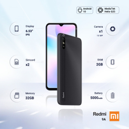 گوشی موبایل شیائومی مدل Redmi 9A M2006C3LG ظرفیت 32 گیگابایت و رم 2 گیگابایت