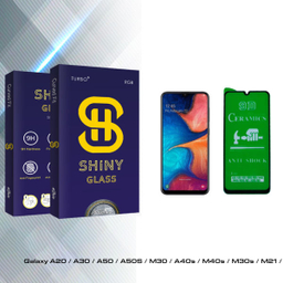محافظ صفحه نمایش 9D آتوچبو مدل Shiny Glass مناسب برای گوشی موبایل سامسونگ Galaxy A20 / A30 / A50 / M30