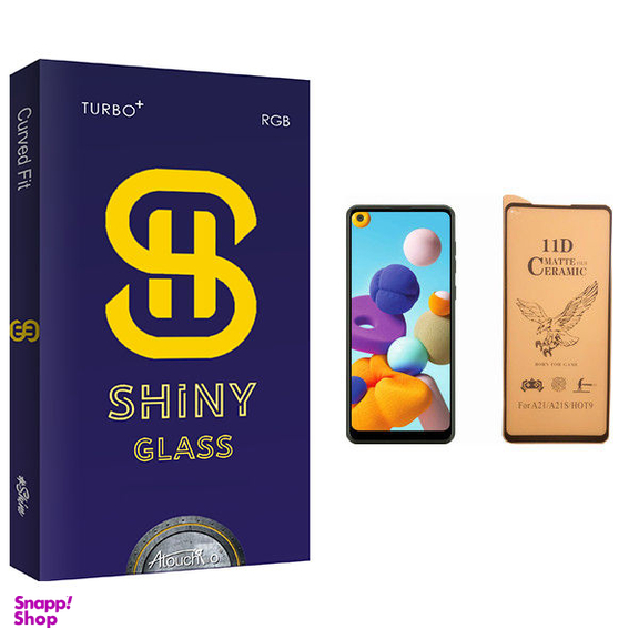 محافظ صفحه نمایش سرامیکی آتوچبو مدل Shiny Glass مناسب برای گوشی موبایل سامسونگ Galaxy A21