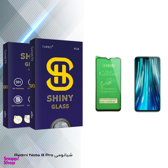 محافظ صفحه نمایش سرامیکی آتوچبو مدل Shiny مناسب برای گوشی موبایل شیایومی Redmi Note 8 Pro