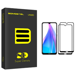 محافظ صفحه نمایش سوماستل مدل SD Glass مناسب برای گوشی موبایل شیایومی Redmi Note 8T بسته دو عددی
