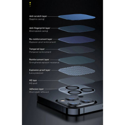 محافط لنز دوربین بیسوس مدل Lens Film مناسب برای گوشی موبایل اپل IPhone 13 Pro Max / 13 Pro بسته دو عددی
