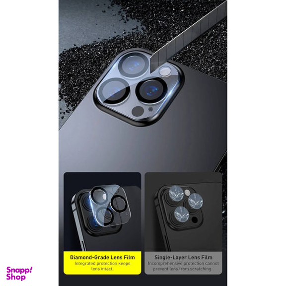 محافط لنز دوربین بیسوس مدل Lens Film مناسب برای گوشی موبایل اپل IPhone 13 Pro Max / 13 Pro بسته دو عددی