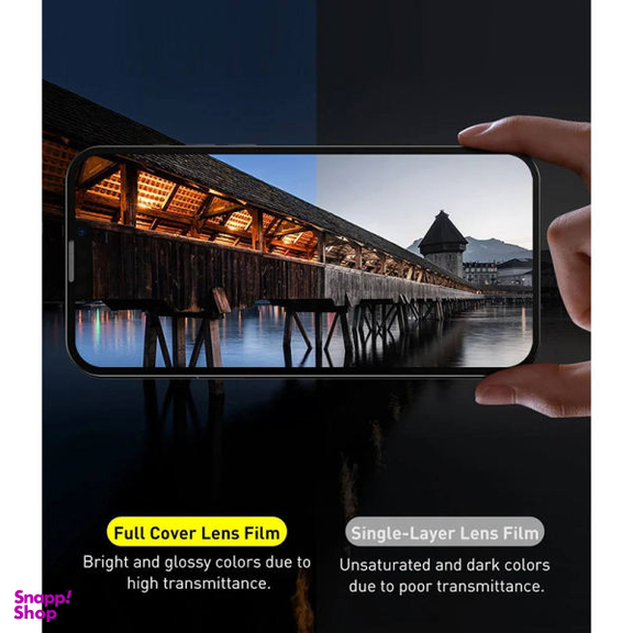 محافط لنز دوربین بیسوس مدل Lens Film مناسب برای گوشی موبایل اپل IPhone 13 Pro Max / 13 Pro بسته دو عددی