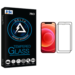 محافظ صفحه نمایش پی کی مدل Delta Glass مناسب برای گوشی موبایل اپل iPhone 12 mini بسته دو عددی