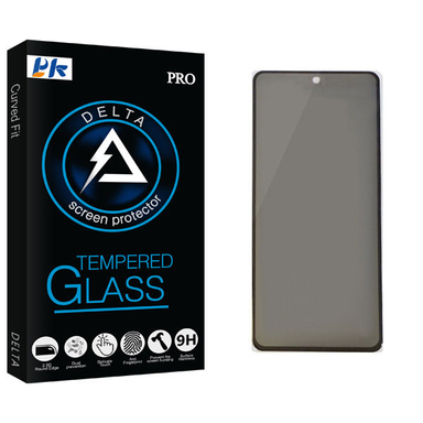 محافظ صفحه نمایش حریم شخصی پی کی مدل Delta Glass مناسب برای گوشی موبایل شیایومی Redmi Note 9 Pro
