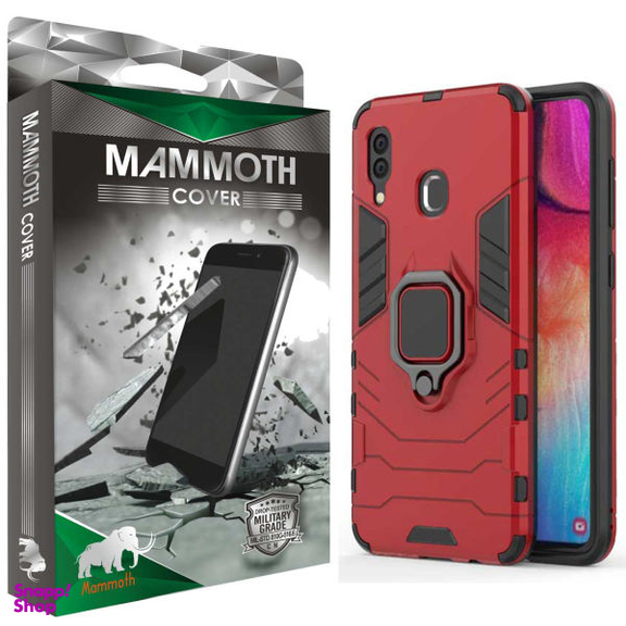 کاور ماموت (Mammoth) مدل M-GHB-MGNT مناسب موبایل سامسونگ Galaxy A20 به همراه محافظ صفحه نمایش
