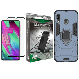 کاور ماموت (Mammoth) مدل M-GHB-MGNT مناسب موبایل سامسونگ Galaxy A20 به همراه محافظ صفحه نمایش