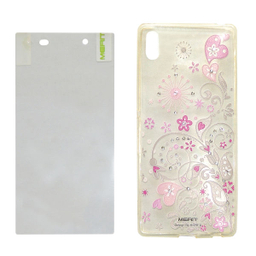 کاور مریت (Merit) طرح heart مناسب موبایل سونی Xperia z4 به همراه محافظ صفحه نمایش