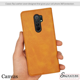 کیف کلاسوری کانواس (Canvas) مدل SIGNATURE مناسب موبایل شیایومی REDMI 9