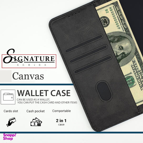 کیف کلاسوری کانواس (Canvas) مدل SIGNATURE مناسب موبایل شیایومی Redmi Note 9